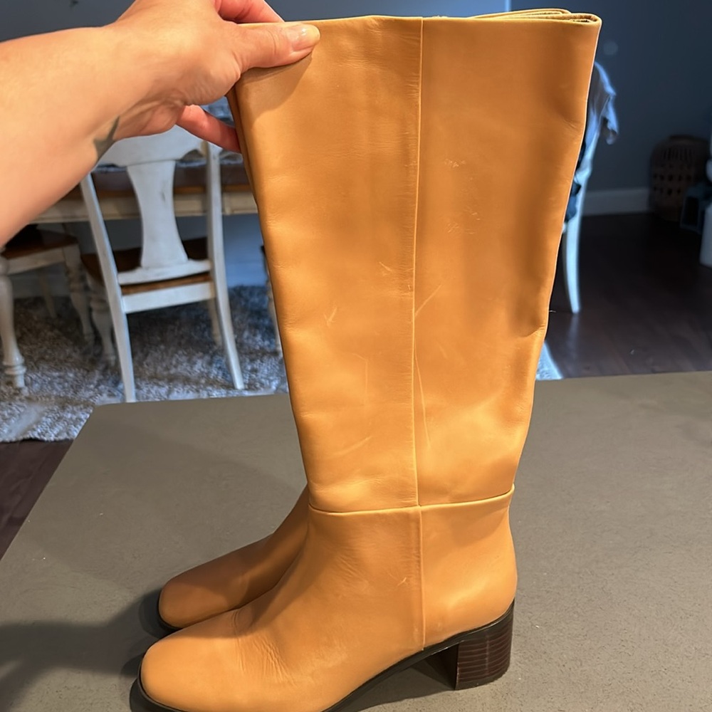Madewell caramel colored below knee boots - Picture 3 of 9
